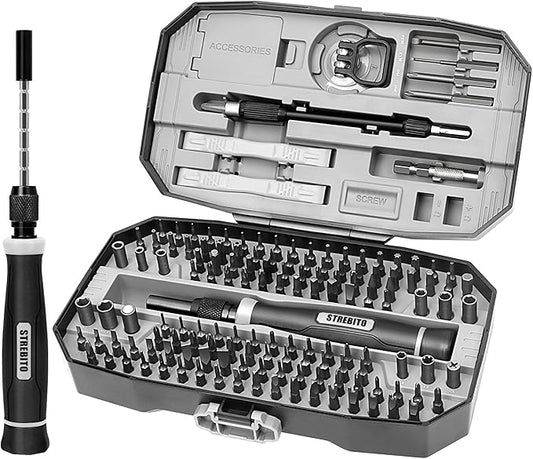 STREBITO Precision Screwdriver Set 153 in 1 Small Screwdriver Set by STREBITO