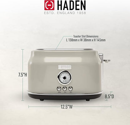 Haden Dorset 2 Slice Wide Slot Stainless Steel Toaster - Image 4