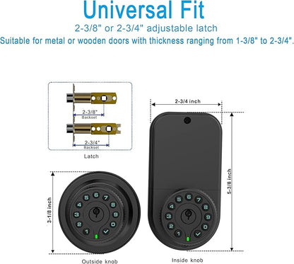 Double Sided Keypad Door Knob - Image 4