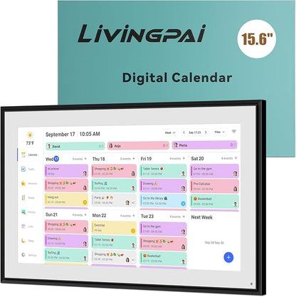 15.6 inch Wall Planner Digital Calendar Electronic Calendar Chore Chart - Image 8