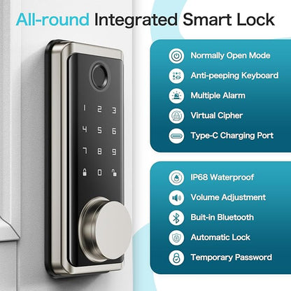Smart Locks Front Door, Keyless Entry Door Lock - Image 4