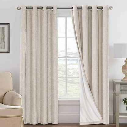 H.VERSAILTEX Polyester Blackout Curtains 96 Inches Long, 100% Absolutely by HVERSAILTEX