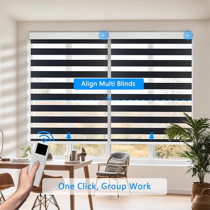 COOLWINDS Motorized Zebra Blinds - Image 2