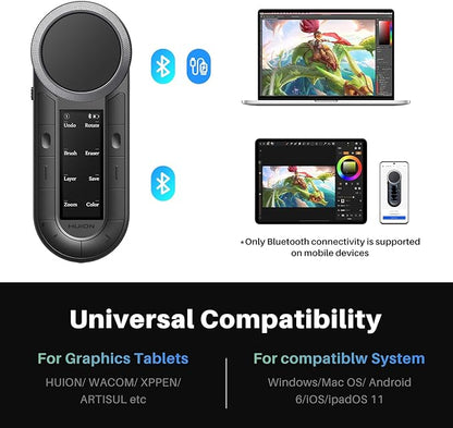 HUION Keydial Remote Bluetooth Programmable Keypad - Image 6