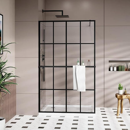 Goodyo 46" x 72" Shower Glass Door Tempered Glass Shower Screen - Image 2