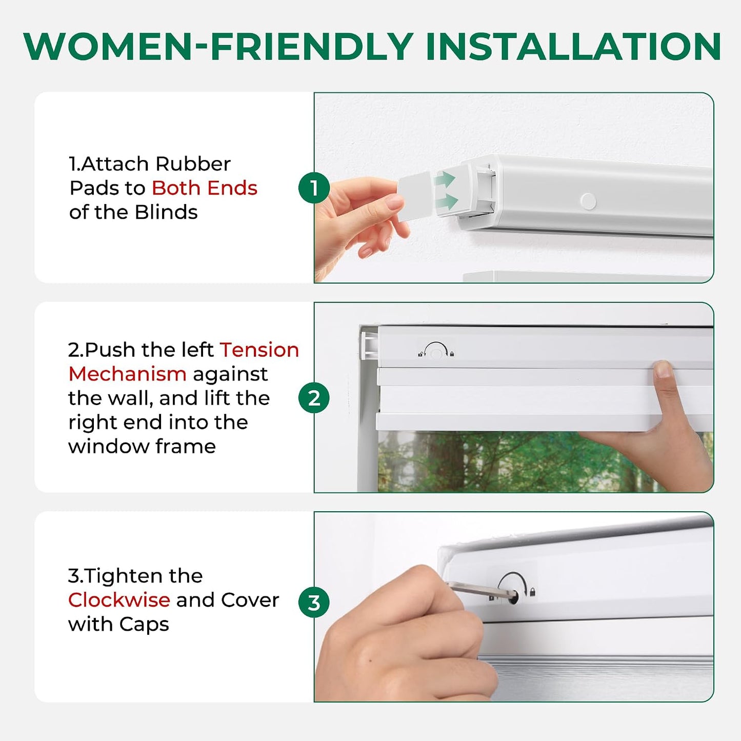 Allesin zen No Drill Top Down Bottom Up Cellular Shades,White,24" Wx36 H | TDBU Blackout Blinds for Indoor Windows,Cordless Honeycomb Shades for Home,Easy to Install Thermal Insulated