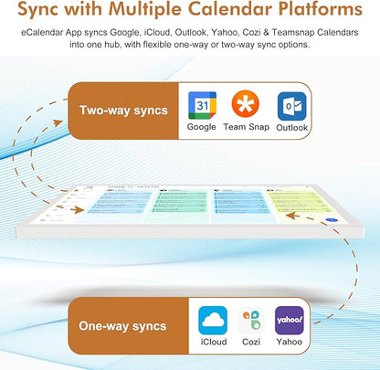 27" Digital Calendar Picture-Frame for-Wall-Planner – Touchscreen Smart - Image 5