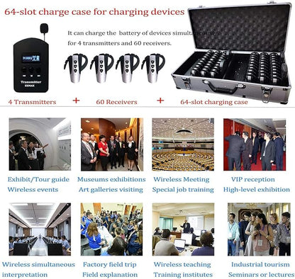 EXMAX® EXD-6824 Handfree 2.4G Wireless Tour Guide System 9999 Channels - Image 3