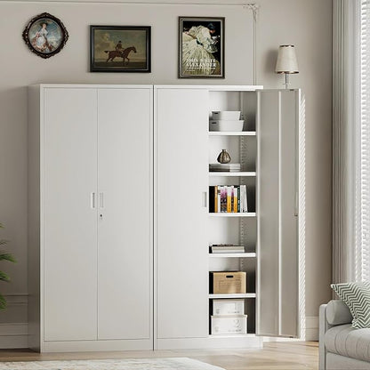 Steel SnapIt Cabinet, 71 Inch Metal Storage Cabinet - Image 2