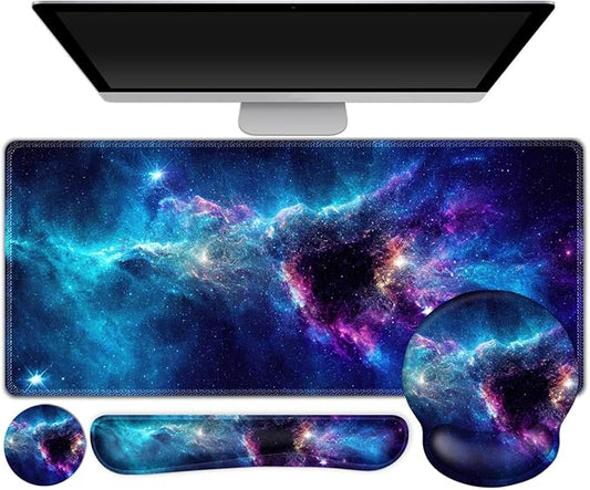 Gaming Mouse Pad, Large Desk Mat, Cute Desk Pad Protector, 4in1 XXL Mousepad + by ToLuLu