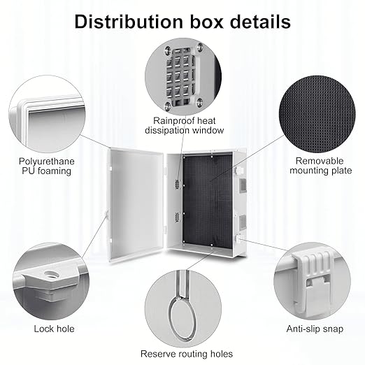 Namunanee Outdoor Electrical Junction Box, ABS Water Resistant Enclosure - Image 6