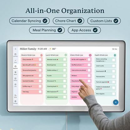 Skylight Calendar Max: 27-Inch Smart Digital Calendar & Chore Chart, Family - Image 3