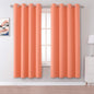 DUALIFE Coral Curtains 63 Inches Long 2 Panels Set by DUALIFE
