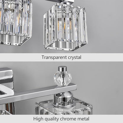 FDPBY Chrome Bathroom Vanity Lights Crystal Vanity Light Bathroom Lighting - Image 4