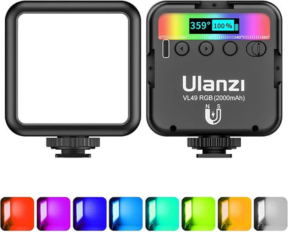ULANZI VL49 RGB Video Lights, LED Camera Light 360° Full Color Portable by ulanzi