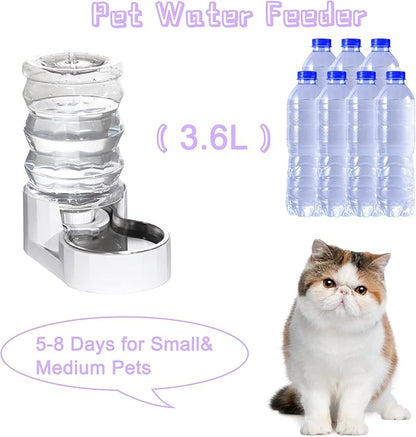 RIZZARI Pet Water Bowl Dispenser: 4L Large Capacity Automatic Stainless Steel - Image 5
