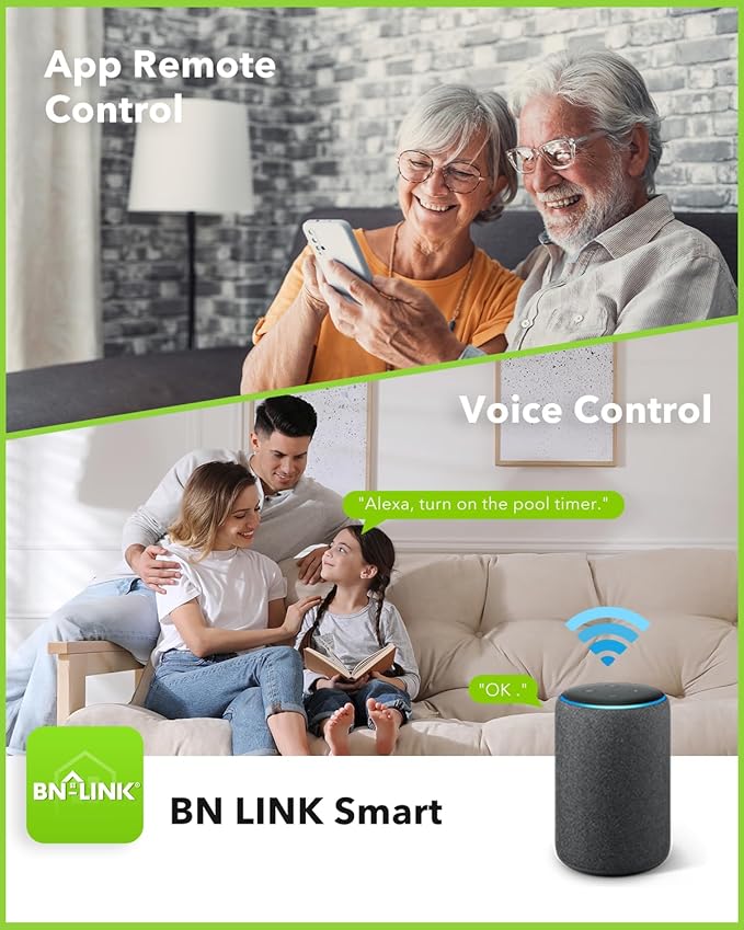 BN-LINK Pool Pump Timer, Outdoor Indoor Smart Wi-Fi Timer Box, 2HP 40A Max - Image 2