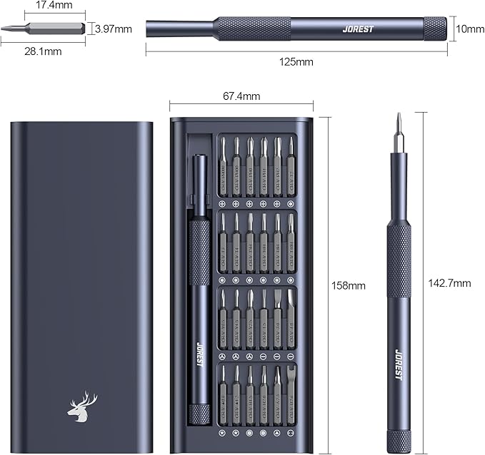 JOREST 25-IN-1 Precision Screwdriver Set, Mini Repair Tool Kit - Image 2
