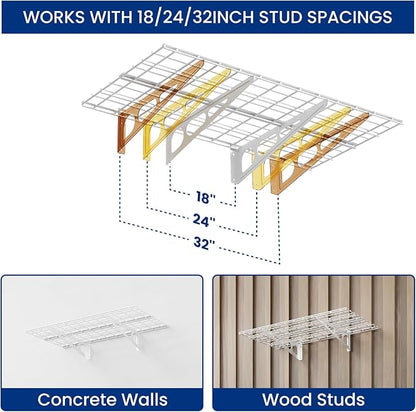 LEXIMOUNTS 2-Pack 2x4ft Garage Shelving - Image 4