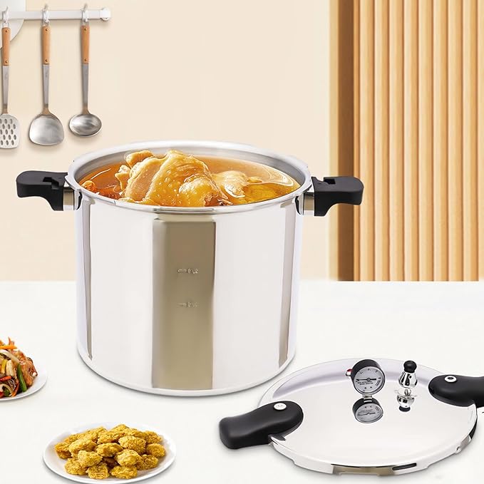 23Qt Aluminum Alloy Pressure Cooker, Thickened Explosion Proof Pressure Cooker by Unknown