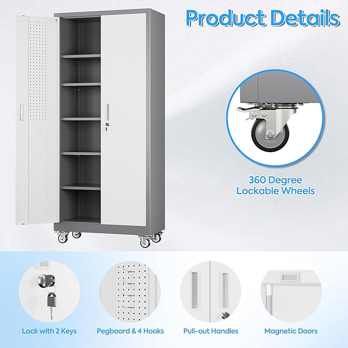 Metal Garage Storage Cabinet - Image 10
