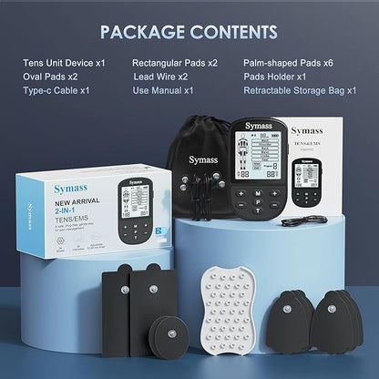 TENS Unit Muscle Stimulator, EMS Massager Machine, Dual Channel Electronic - Image 9