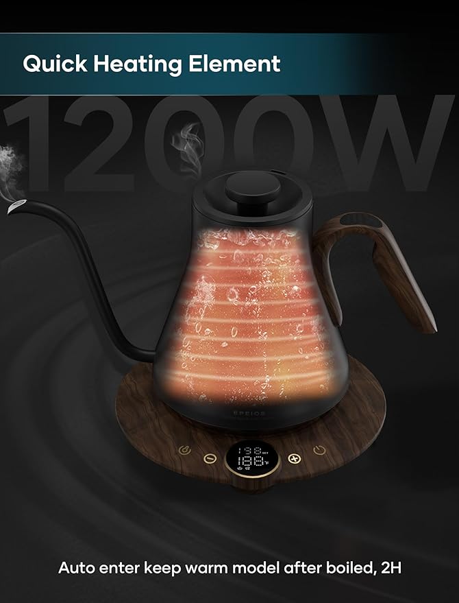 Gooseneck Electric Kettle with ±1℉ Temperature Control - Image 5
