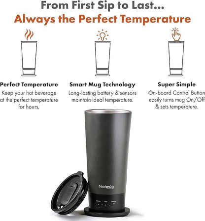 Nextmug Go - Temperature-Controlled, Self-Heating Travel Mug - Image 2
