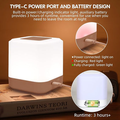 LIPKAHH Touch Lamp for Nightstand, Speech Control Bedside Lamp Touch Control - Image 6