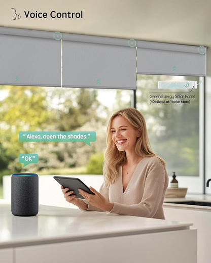 Yoolax Motorized Blinds with Remote, Waterproof Smart Blinds - Image 2