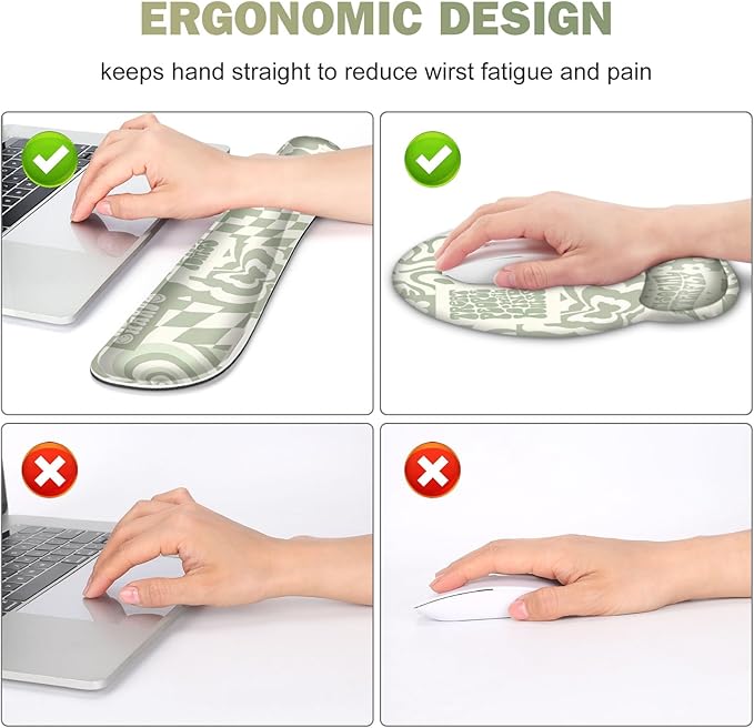 Large Desk Mat, Desk Pad Protector, XXL Mousepad + Keyboard Wrist Rest+Mouse - Image 4