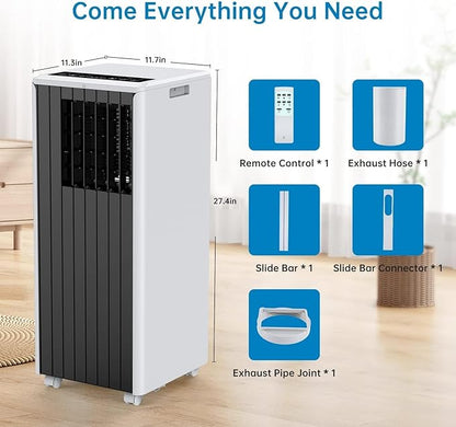 8, 000 BTU Portable Air Conditioner, Smart Control, Cools Up to 350 Sq. Ft. - Image 7