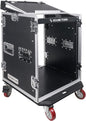 Sound Town Heavy-Duty 1/2" 14U PA DJ Rack/Road Case by SOUNDTOWN