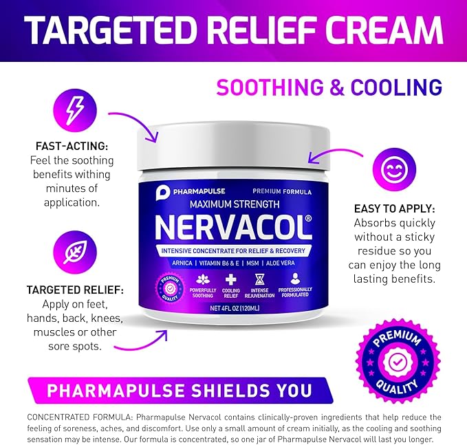 Pharmapulse Neuropathy Nerve Therapy & Relief Cream - Image 2