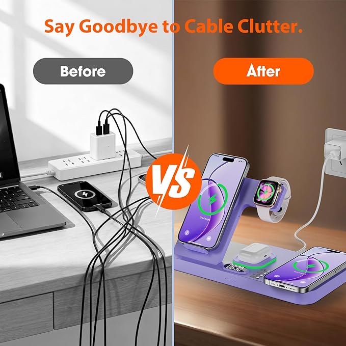 Dual Phone Magnetic Wireless Charging Station - Image 9