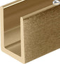 Brixwell SDCD38ABRS-CCP23-XCP25 Antique Brass 3/8" Fixed Panel Shower Door Deep by Brixwell