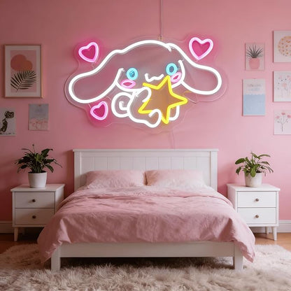 THIIXDAI Cinnamoroll Neon Sign for Room Decor, USB Powered LED Lights - Image 6