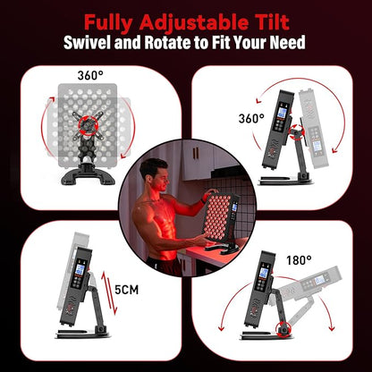 Red Light Therapy Panel, 70 LEDs, Touch Screen Red Near Infrared Light Panel - Image 6