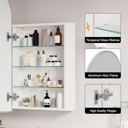Arched Medicine Cabinets with Mirror, Medicine Cabinet - Image 4
