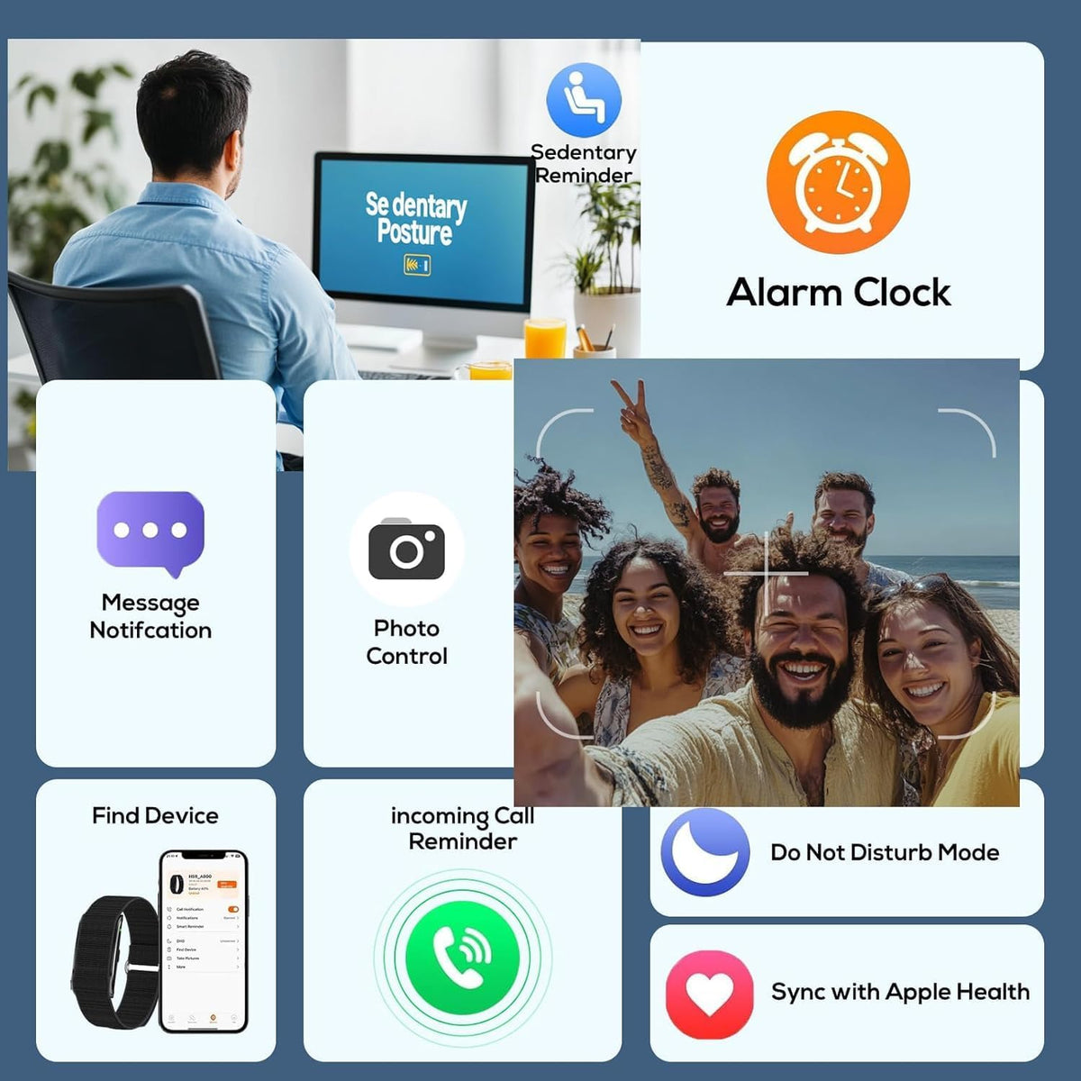 health smart bracelet, activity & fitness trackers/spo2/ heart, package contents