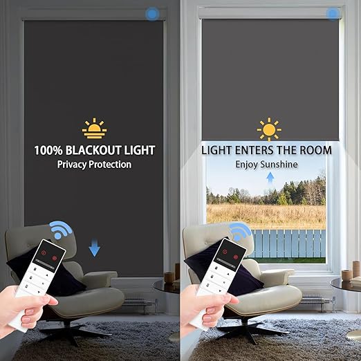 Motorized Blinds with Remote, Automatic Shades Work with Alexa/Google/Apple Home - Image 3