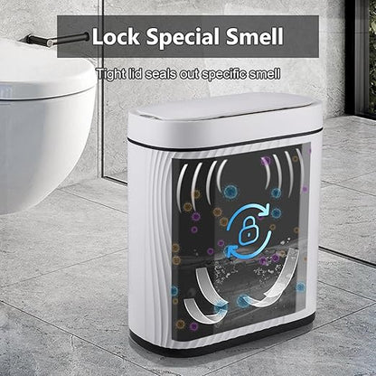 Bathroom Trash Cans with Lid 2 Gallon Automatic Trash Can, Small Motion Sensor - Image 5