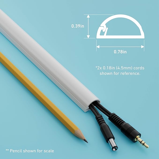D-Line 13.12ft Cord Hider Kit, Patented Cable Cover, Hide Wires on Wall - Image 4