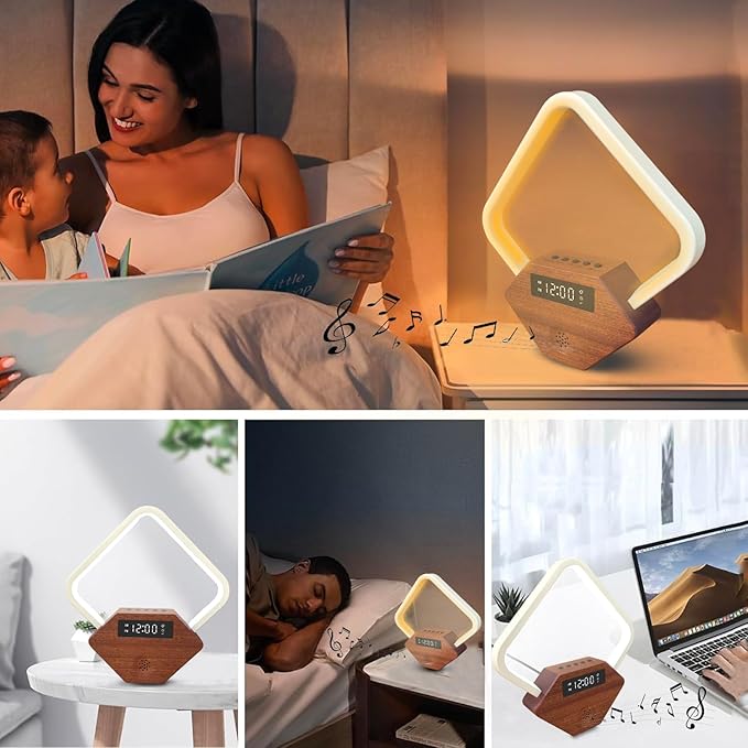 Xunhomon Sunrise Alarm Clock for Bedrooms Heavy Sleepers 15 Sleep Sounds White - Image 8