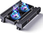 Computer Tower Stand with Charging Station, Cooler Fan and Light, Adjustable PC by Hovadova