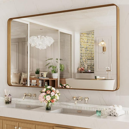 LOAAO 60X40 Inch Bathroom Mirror by LOAAO