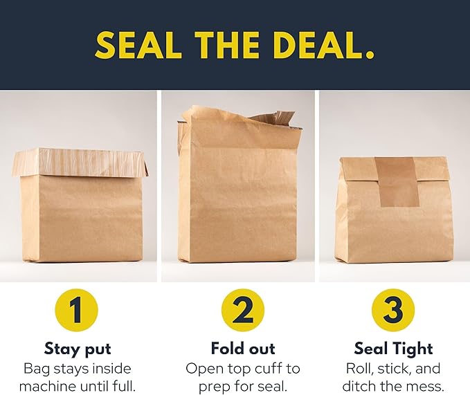 Trash Compactor Bags for Kitchen, 25% Thicker Kraft Paper Compactor Bags - Image 6