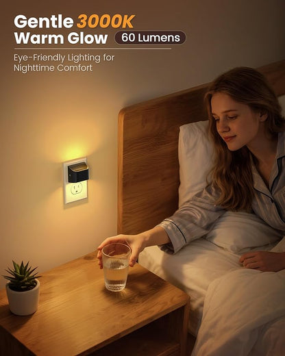 NIORSUN Night Lights Plug Into Wall, Auto Brightness Sensor Night Light - Image 3
