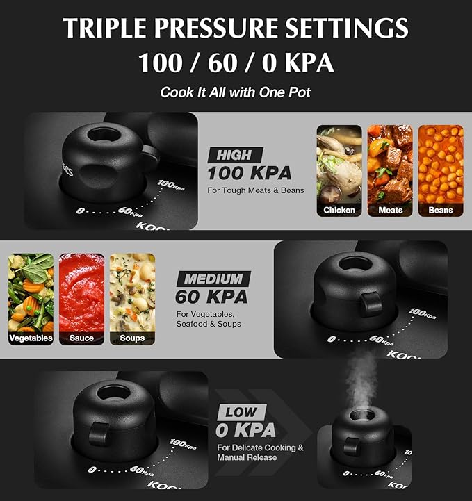 KOCH SYSTEME CS Stainless Steel Pressure Cooker 8.5QT, Olla de Presion - Image 4