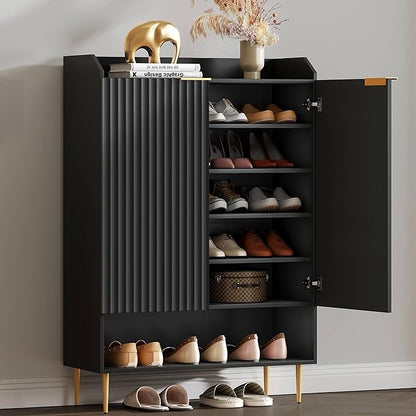 SICOTAS Shoe Cabinet with Fluted Doors by SICOTAS